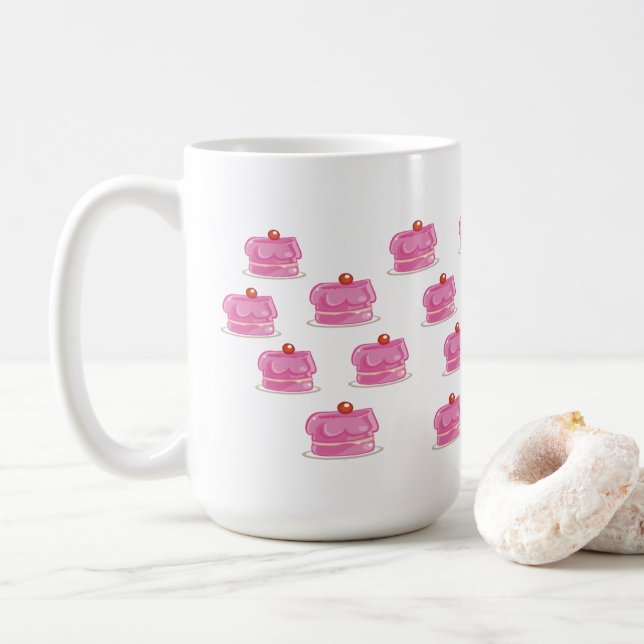 Caneca De Café Cakes Rosa (Com Donut)