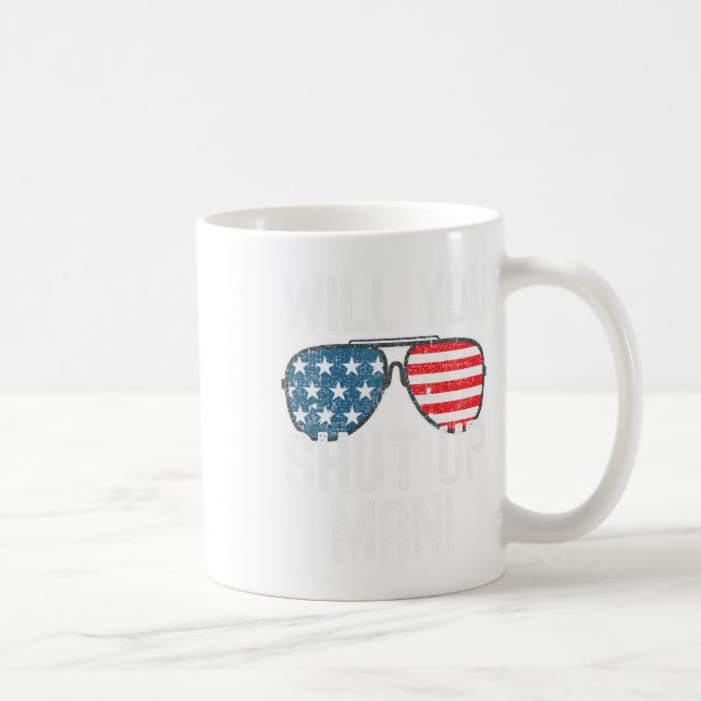 Caneca De Café Cala-Te, Homem! Joe Biden (Direita)