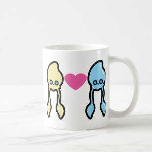 Caneca De Café Calamares no amor