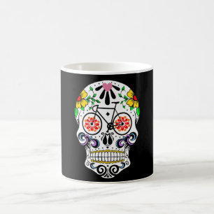 Caneca De Café Calavera - bicicleta do crânio do açúcar