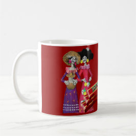 Caneca De Café Calavera Hermanas
