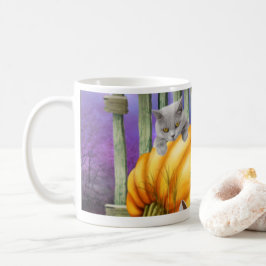 Caneca De Café Calçado branco perdido no sistema de abóbora