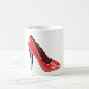 Caneca De Café Calçado vermelho