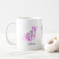 Calçados de Balé de Aquarela Rosa Personalizados