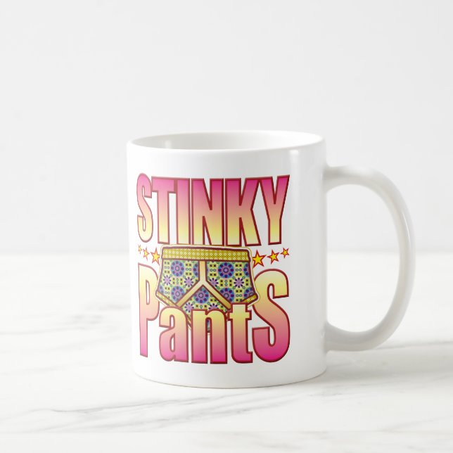 Caneca De Café Calças floridos fedidos (Direita)