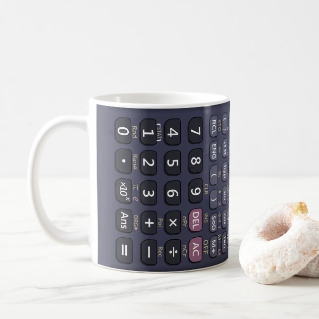 Caneca De Café Calculadora científica (Com Donut)
