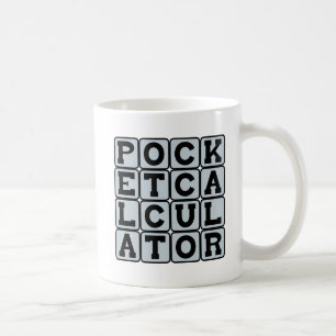 Caneca De Café Calculadora de Bolso, Ferramenta de Matemática
