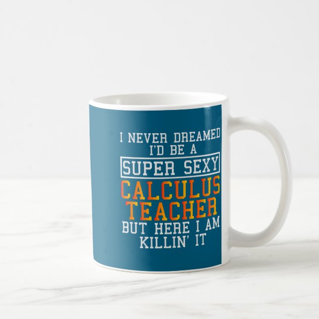 Caneca De Café Calculus Teacher Funny Math Professor  (Direita)