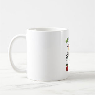Caneca De Café Caldeirão de Dupla Azar do Gato Preto do Halloween