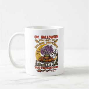 Caneca De Café Caldeirão de Gato Fantasma Abóbora do Halloween To