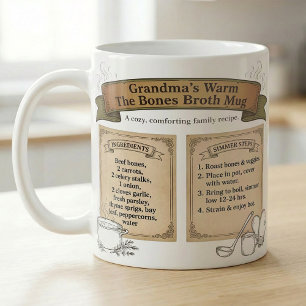 Caneca De Café Caldo de Osso Aconchegante Receita da Vovó