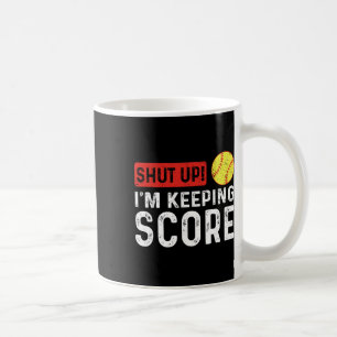 Caneca De Café Cale a Boca Estou Marcando Pontuação Engraçado Sof