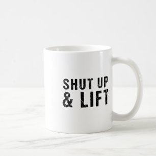 Caneca De Café Cale-Se E Levante A Malhação Motivacional Gy