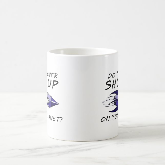 Caneca De Café Cale-Se Engraçado Humor Insultante De Mug (Centro)