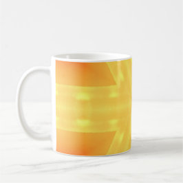 Caneca De Café Caleidoscópio com Sol Brilhante e Linhas
