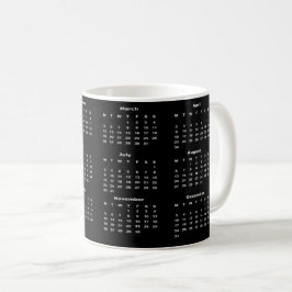Caneca De Café Calendário 2018
