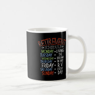 Caneca De Café Calendário de Aposentação da Vida de Campanha Vent