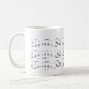 Caneca De Café Calendário Mensal de Café 2026
