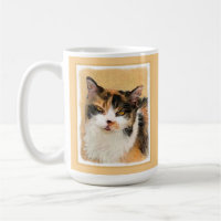 Calico Cat Painting - Gato Original Bonito