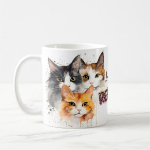 Caneca De Café Calico & Tabby cat