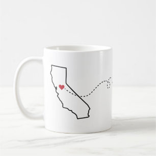 Caneca De Café Califórnia a Idaho - Heart2Heart Coffee Mug