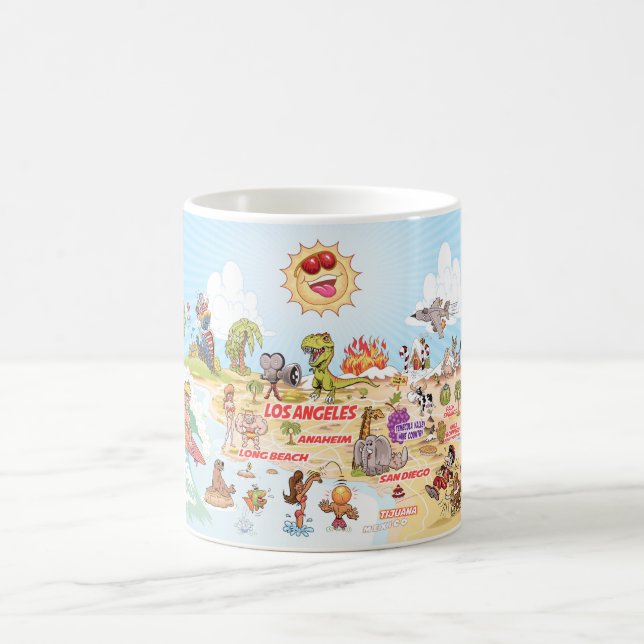 Caneca De Café California Beach Paradise Mug (Centro)