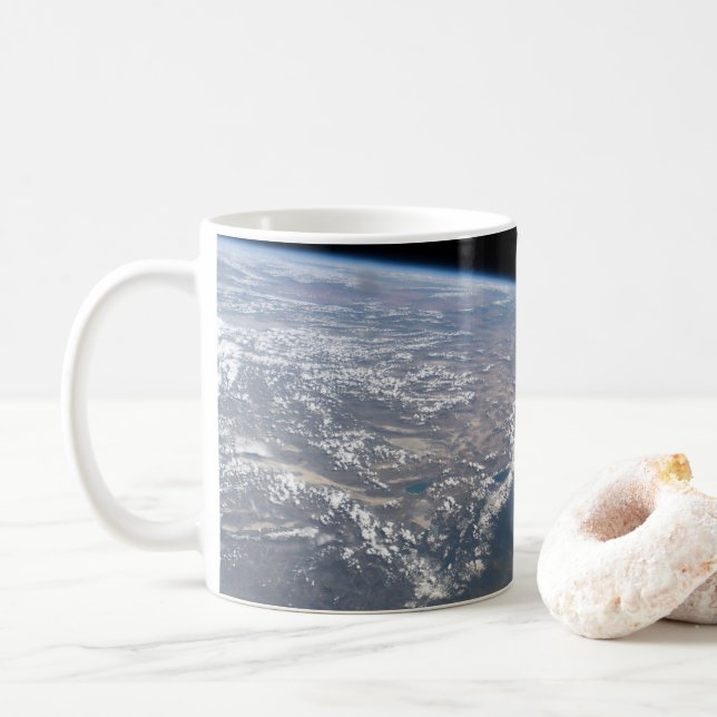 Caneca De Café Califórnia E Nevada Como Viram Do Espaço. (Com Donut)