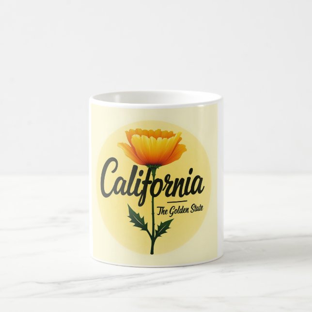 Caneca De Café Califórnia, Estado Ouro (Centro)