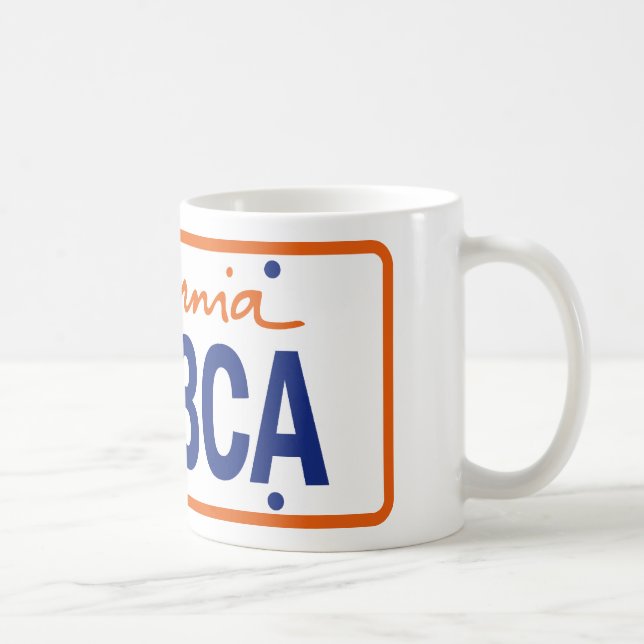 CANECA DE CAFÉ CALIFORNIA MEDAL LOVE REGISTRATION (Direita)