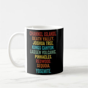 Caneca De Café California National Parks Yosemite Death Valley Jo