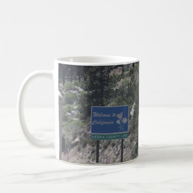 Caneca De Café California-Nevada State Line Mug (Esquerda)