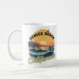 Caneca De Café Califórnia: Paraíso do Surf Ouro