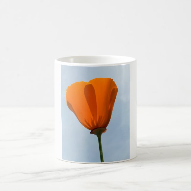 Caneca De Café California Poppy Silhouette (Centro)