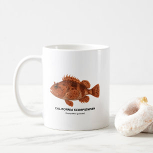 Caneca De Café California Scorpionfish - Animais Marinhos da Cali