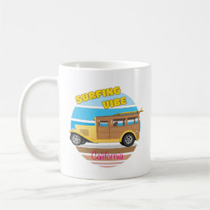 Caneca De Café California Surfing Vibe