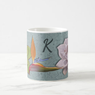 Caneca De Café California Tropical Garden Drawn