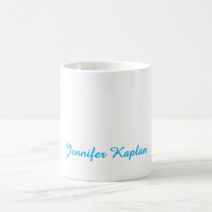Caneca De Café Caligrafia Clássica Minimalista Profissional