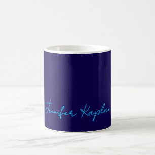 Caneca De Café Caligrafia Clássica Minimalista Profissional
