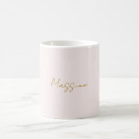 Caligrafia Elegante Cor Dourada e Pastel Nome Simp