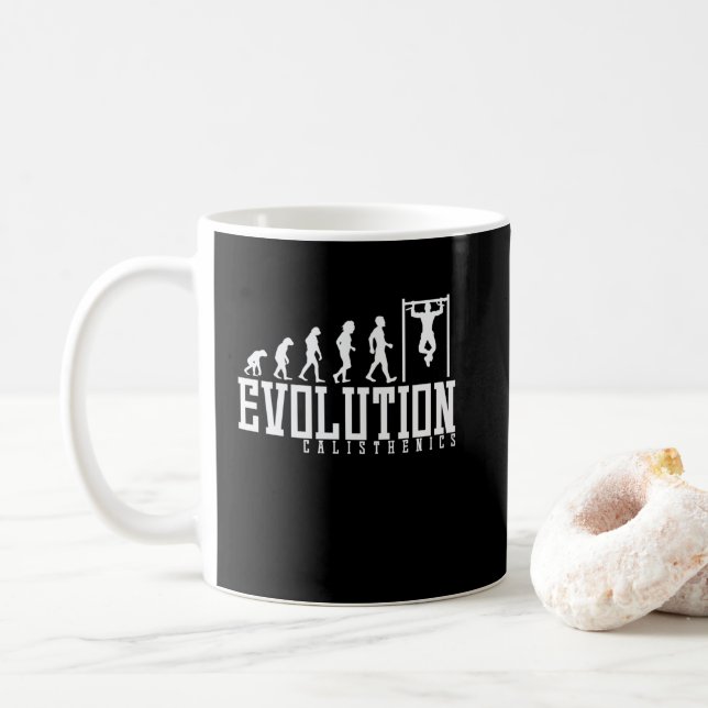 Caneca De Café Calisthenics Evolution (Com Donut)