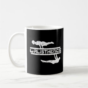 Caneca De Café Calisthenics Front Lever Planche Exercese Rua
