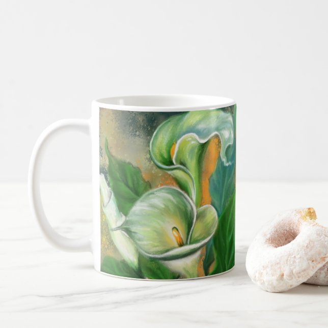 Caneca De Café Calla Lily Coffee Mug (Com Donut)