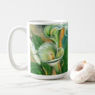 Caneca De Café Calla Lily Flower Coffee Mug - Pintura