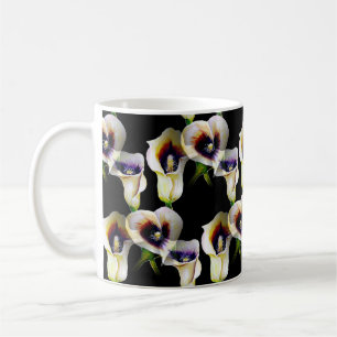 Caneca De Café Calla Lily Watercolor Mug - Arte Floral Elegante