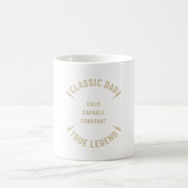 Caneca De Café Calm. Capable. Constant. Dad Appreciatition Gifts