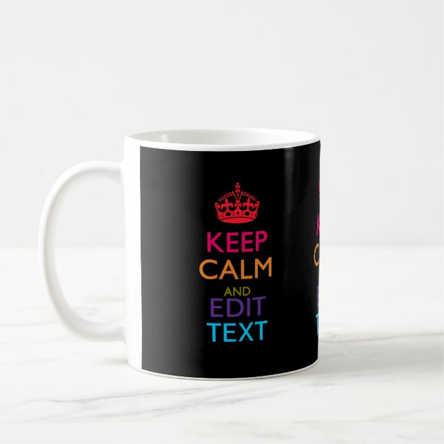 Caneca De Café CALM DE MANUTENÇÃO Personalizado Tem Seu Texto Mul (Esquerda)