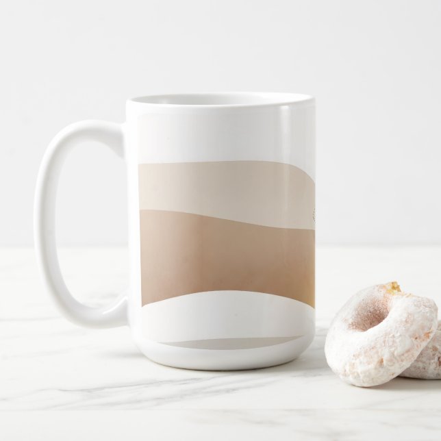 Caneca De Café Calm Desert Waves com Fennec Essence | Se Mínimo (Com Donut)