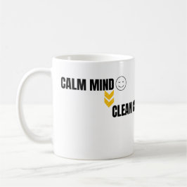 Caneca De Café Calm Mind Smart Trading Minimal Chart Art
