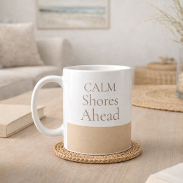 Caneca De Café Calm Shores Ahead Classic Mug, 11 oz