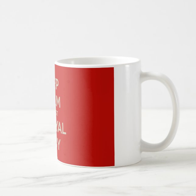 Caneca De Café Calma, é só um bebê real (Direita)
